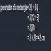 The perimeter of the rectangle whose length is 12 cm and a diagonal is ...