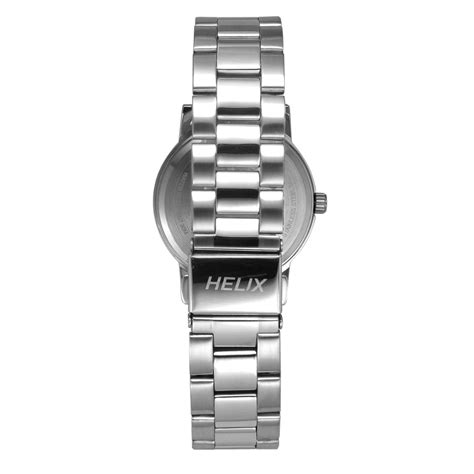 Helix By Timex Blue Round Analog Stainless Steel Watch Men -TW047HG02