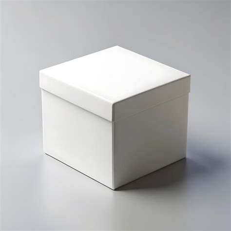 Clean white minimalist box for modern packaging | Premium AI-generated ...