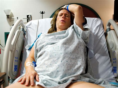 Human Giving Birth Crowning