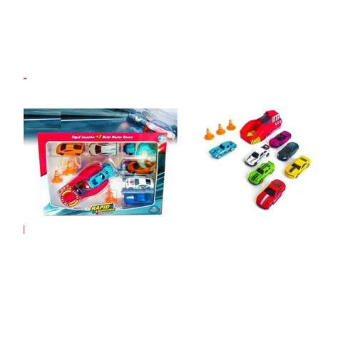 Buy PLUSPOINT Rapid High Speed Launcher Along With 7 Die Cast Metal Car ...