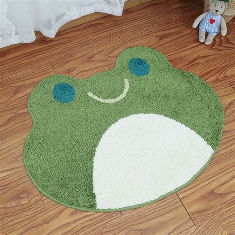 Ohocut Frog Bath Rug, Cute Animal Round Rug for Kids' Girls' Bathroom ...