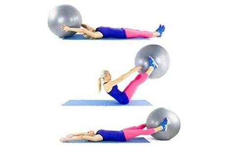 Stability ball exercise for core strength - Body Building India