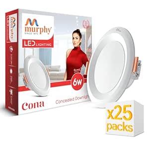 Murphy Cona 6W Round LED Concealed Panel Down Light | Natural White ...