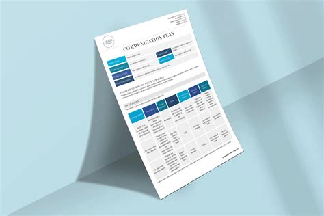 Image result for Communication Plan Template