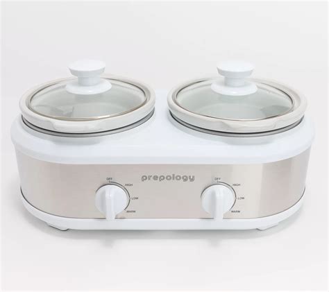 Prepology Classic 1.25 Quart Double Slow Cooker - QVC.com