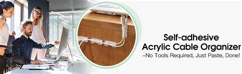 INVOSS 40 pcs Strong Cable Holder Clips, 3M VHB Wire Organizer Cable ...