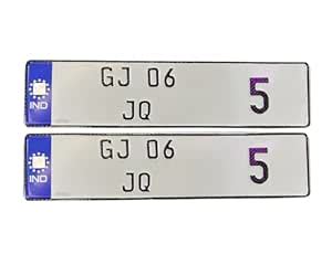 Stylish Blue Model IND Number Plates for Cars | Perfect Quality Custom ...