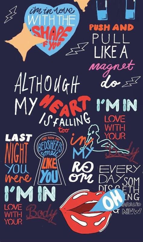 ed sheeran, shape of you, and Lyrics image | backup backdrops ...
