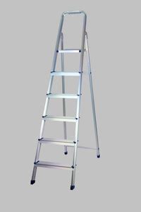 RAFTTAR 6 Step ( 1 Platform + 5 Step )Anodized Aluminium Ladder ...