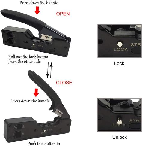 Buy DUEBEL Crimping Tool, Ratcheting Wire Crimper Tool Rj45 Connectors ...