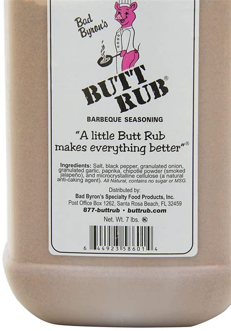 Bad Byron's Butt Rub Barbecue Seasoning 112 oz - Pack of 1 | Buy Now ...