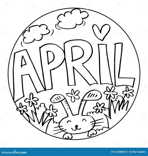 April Coloring Pages