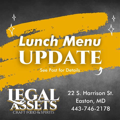 Legal - We've updated our lunch menu - get ready for even more ...
