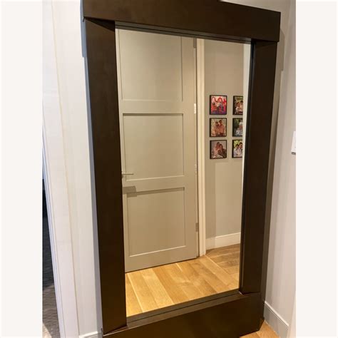 Crate & Barrel Large Floor Mirror Bronze - AptDeco