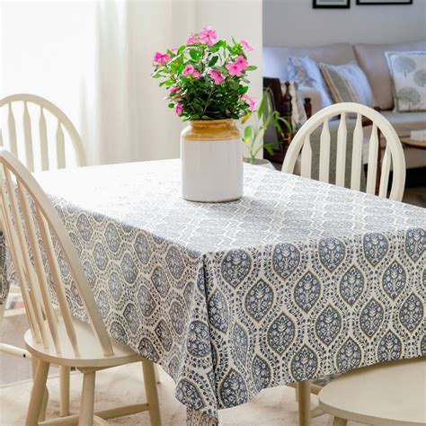Wipeable & Anti-Slip Cotton Table Linen | Table Cloth | Morning Dew ...