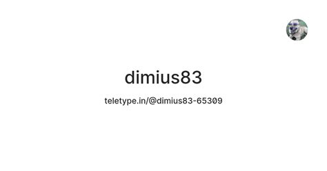 dimius83 — Teletype