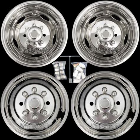 Buy Chevy 3500 17" 8 Lug Dually Wheel Simulators Dual Rim Deep Dish ...