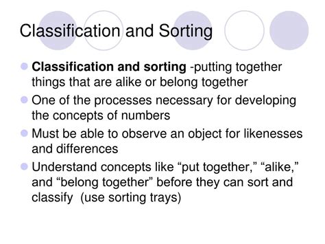 Sorting Classification Different 的图像结果