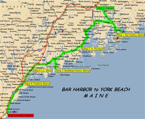 Printable Map Of Maine Coast