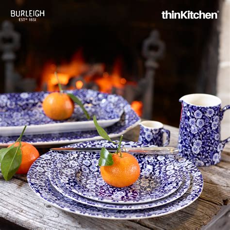 Buy Burleigh Blue Calico Plate 21 5cm Online at thinKitchen