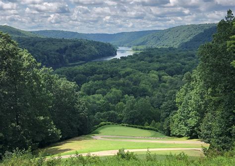 Downhill Par 3 - Hunter's Station in Tionesta, Pa. Hole #7 overlooking ...