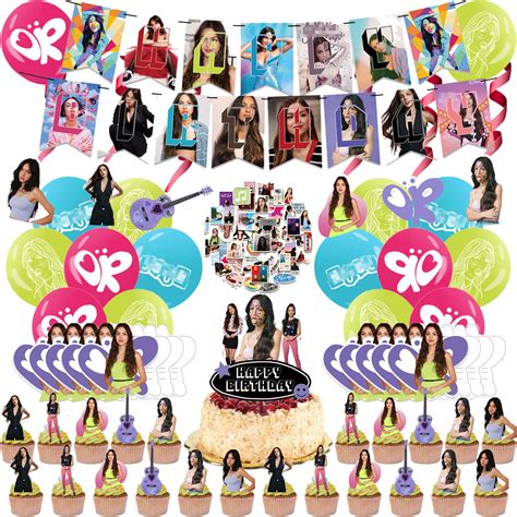 Buy Olivia Rodrigo Birthday Decorations, 110Pcs Singer Olivia Rodrigo ...