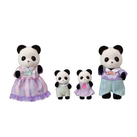 Buy Calico Critters Pookie Panda Family, Dolls, Dollhouse Figures ...