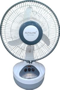 ALFALITE ROYAL- 3 | (IN-BUILT BATTERY DC RECHARGEABLE FAN) | 5 Star 50 ...
