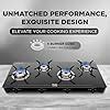 Preethi Luxe Max 4 Burner Glass Top Gas Stove With Driptray Less ...