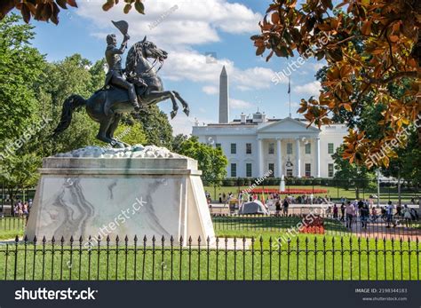 General Andrew Jackson Statue Lafayette Park Stock Photo 2198344183 ...