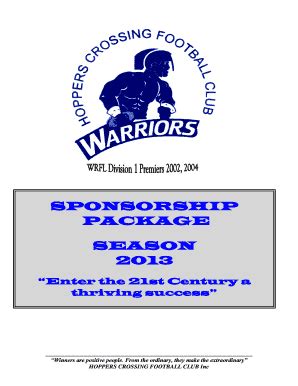 Fillable Online HOPPERS CROSSING FOOTBALL CLUB Inc. Fax Email Print ...