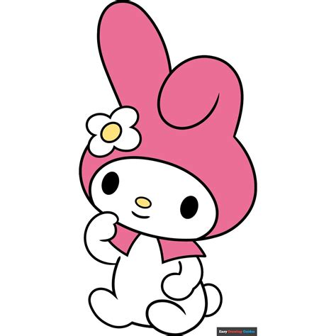How to Draw My Melody from Sanrio | Hello kitty drawing, Easy cartoon ...