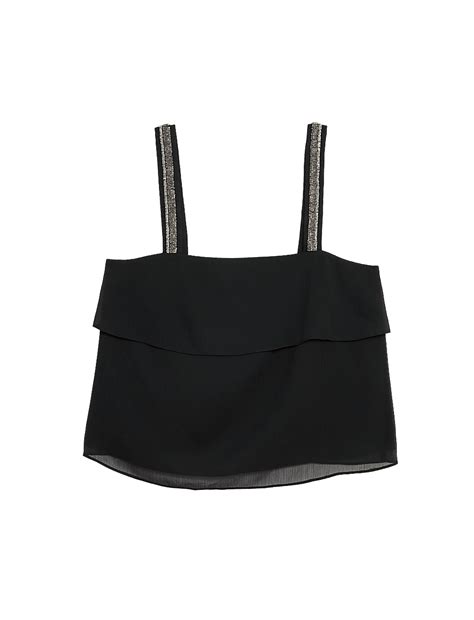 Buy Embellished Square Neck Cami Top at Marks & Spencer