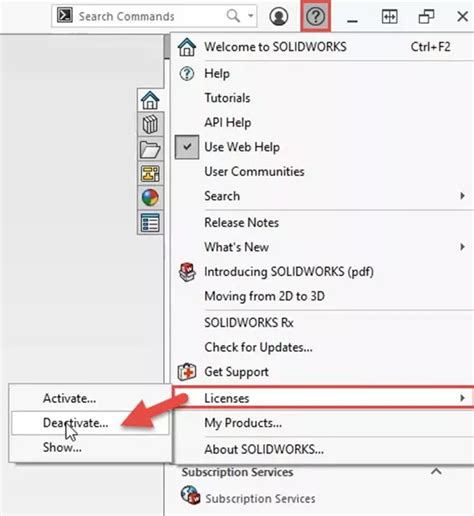 Image result for Deactivate SolidWorks License