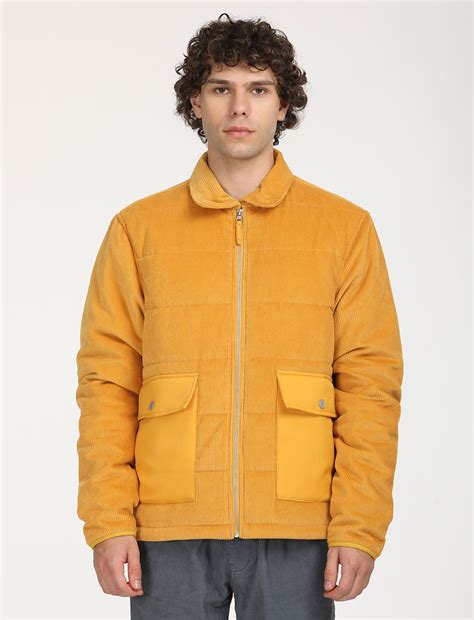 Men's Quilted Yellow Spread Collar Puffer Jacket – Levis India Store