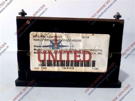 KWANT CONTROLS AZIM-PILOT INDICATOR S2522/2502 ZSUCP 738-91035 HV-14 ...