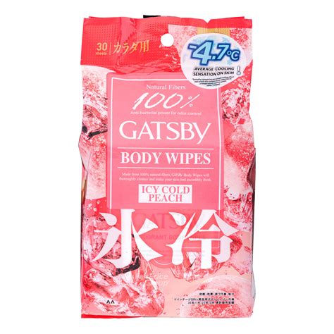 Gatsby Ice Type Deodorant Body Wipes - Ice Peach | NTUC FairPrice