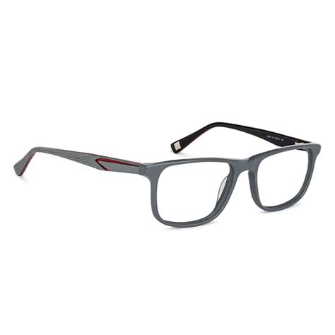 Grey Full Rim Rectangle Vincent Chase Classic Acetate IG-057-C1 Eyeglasses
