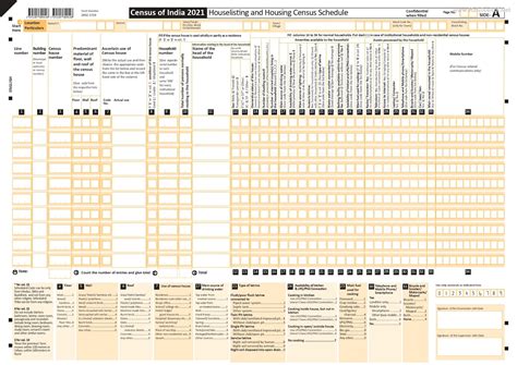 Census 2021 - 34 Questions Model Sheet