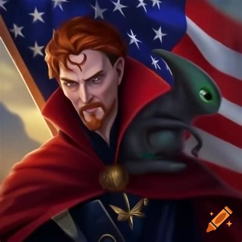 Unique redheaded person with alien mouth holding hybrid American ...