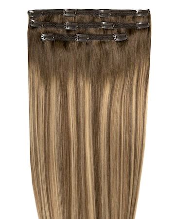 Beauty Works Deluxe Clip in 18inch Hair Extensions - Mocha Melt ...