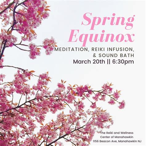 Spring Equinox Meditation with Reiki Infusion & Crystal Bowls, 1156 ...