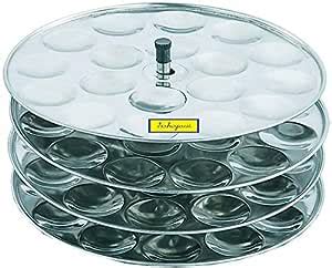 Sahajavi Stainless Steel 4 Plates Mini Idly Stand/Plates (560, 4 ...