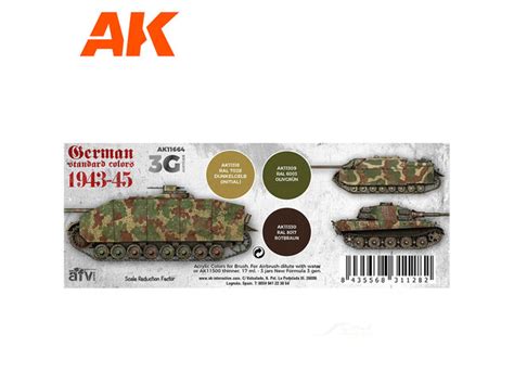 German Standard 1943-45 Colors AK Interactive acrylic color AK11664 ...