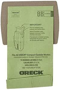 Oreck Vacuum Cleaner Bags for Buster B Canister Vacs, Pack of 8, Green ...