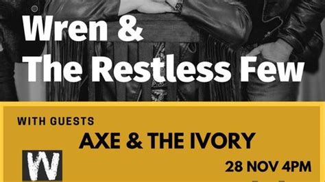 Wren & The Restless Few joined by Axe & The Ivory., Wheatsheaf Hotel ...