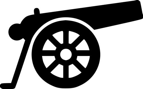 Cannon Clear Visual, Outline, Icon Transparent PNG