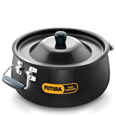 Hawkins Aluminium Futura 12 Litre Bigboy Biryani Handi, Polished Hard ...