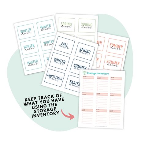 Image result for Fall Decor Storage Labels